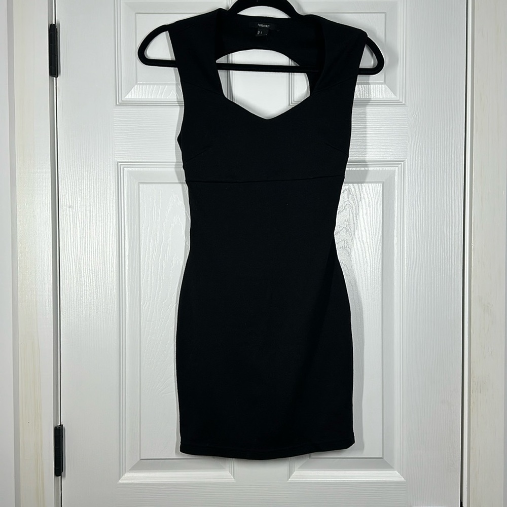 Black Open Back Dress